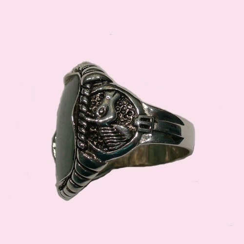 Sterling Silver unisex Aventurine Quartz ring