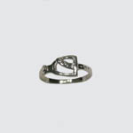 Sterling Silver English stirrup ring