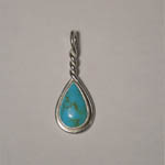 Sterling Silver turquoise pendant