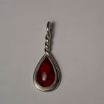 Sterling Silver dyed Howlite pendant