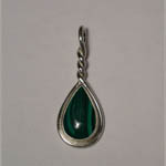 Sterling Silver Malachite pendant