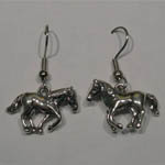 Sterling Silver galloping horses dangle earrings