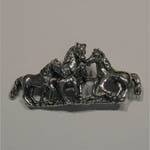 Sterling Silver horse herd pin/pendant