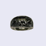 Sterling Silver galloping horse ring