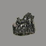 Sterling Silver horse herd ring