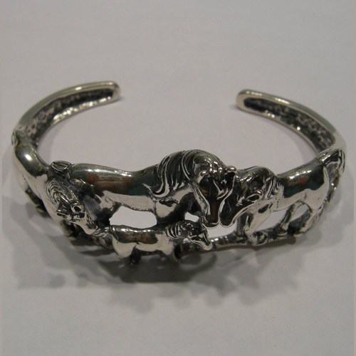 side of horse herd cuff bracelet