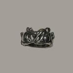 Sterling Silver five cats ring