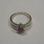 side of Opal Turtle ring