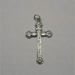 Sterling Silver cross with vine decorations pendant