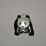 Sterling Silver and enamel Giant Panda pin