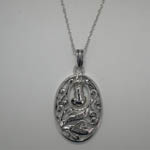 Sterling Silver cat friend necklace