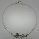 Sterling Silver horse choker necklace