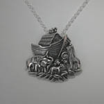 Sterling Silver Noah s Ark Necklace