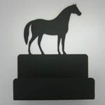 Wrought Iron Horse business card holder