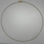 14 karat 3mm white gold reversible Omega chain