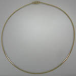 14 karat 3mm yellow gold reversible Omega chain