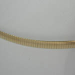 close up of 14 kt yg Omega 4mm chain