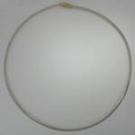 14 karat 4mm white gold Omega chain