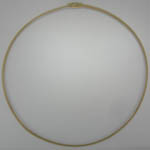 14 karat 4mm yellow gold Omega chain