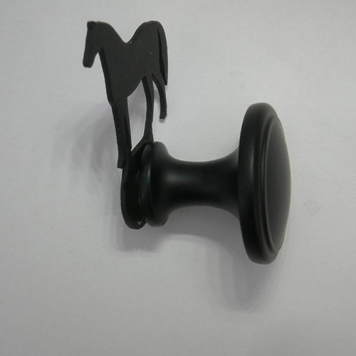 side view of Horse door knob