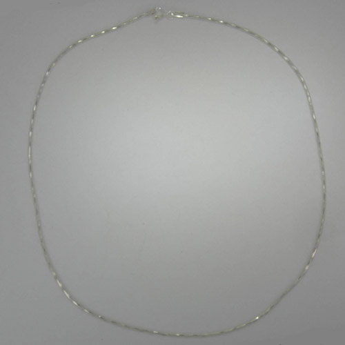 Sterling Silver diamond cut snake chain