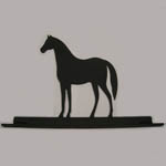 Wrought Iron Horse Mail Box Top Decoration