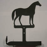 Wrought Iron Horse bathroom tissue holder