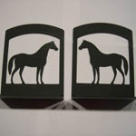 Wrought Iron Horse bookends