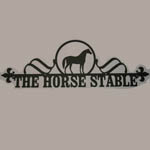 Wrought Iron Horse House Plaque