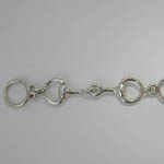 side of Sterling Silver snaffle bit bracelet