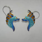 Sterling Silver Dream Stallion dangle earrings