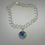 Sterling Silver photo charm bracelet