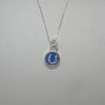 Sterling Silver reversible mini circle horseshoe necklace