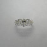 Sterling Silver filigree cross ring